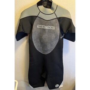 Seadoo BRP Wet Suit 4-Way Flex Size Medium Black/Grey